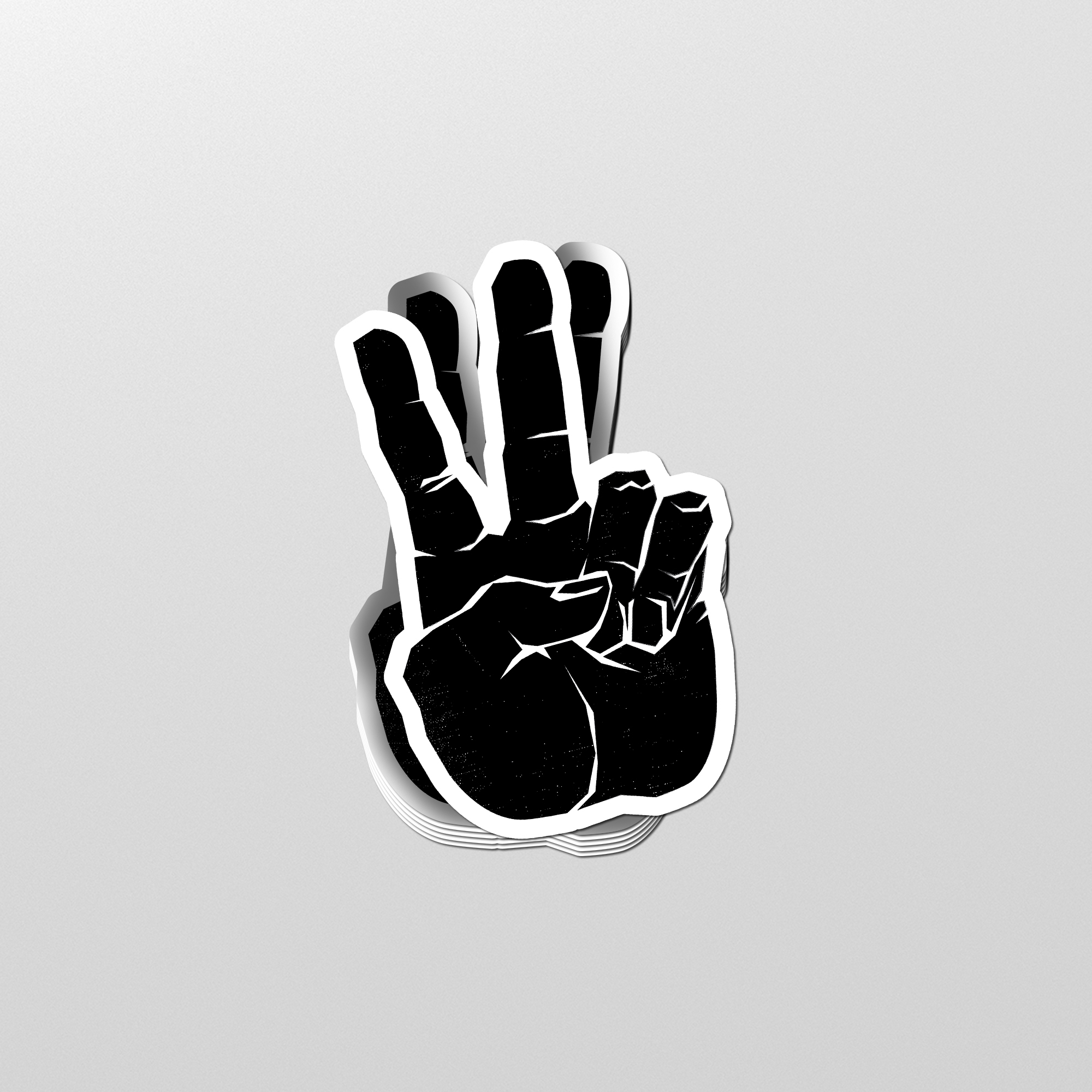 Peace Hand Sticker - Blackbird Revolt