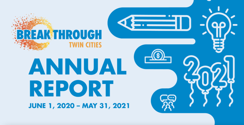 Breakthrough Twin Cities partial annual report cover