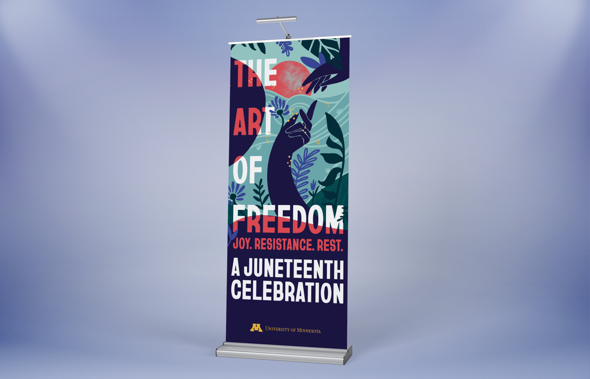 Juneteenth 2023 The Art of Freedom banner mockup