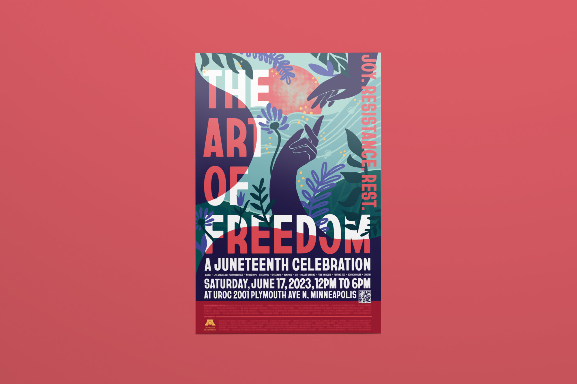 Juneteenth 2023 The Art of Freedom poster