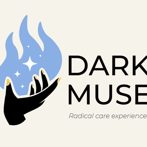 A banner featuring the Dark Muse logo