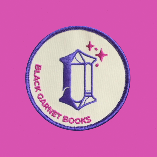 Black Garnet Books Circle Patch