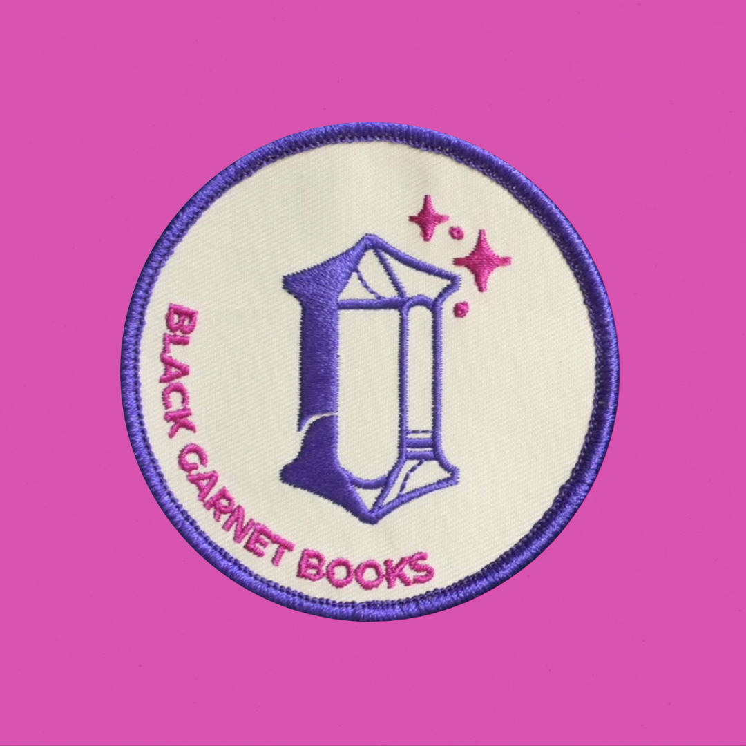 Black Garnet Books Circle Patch