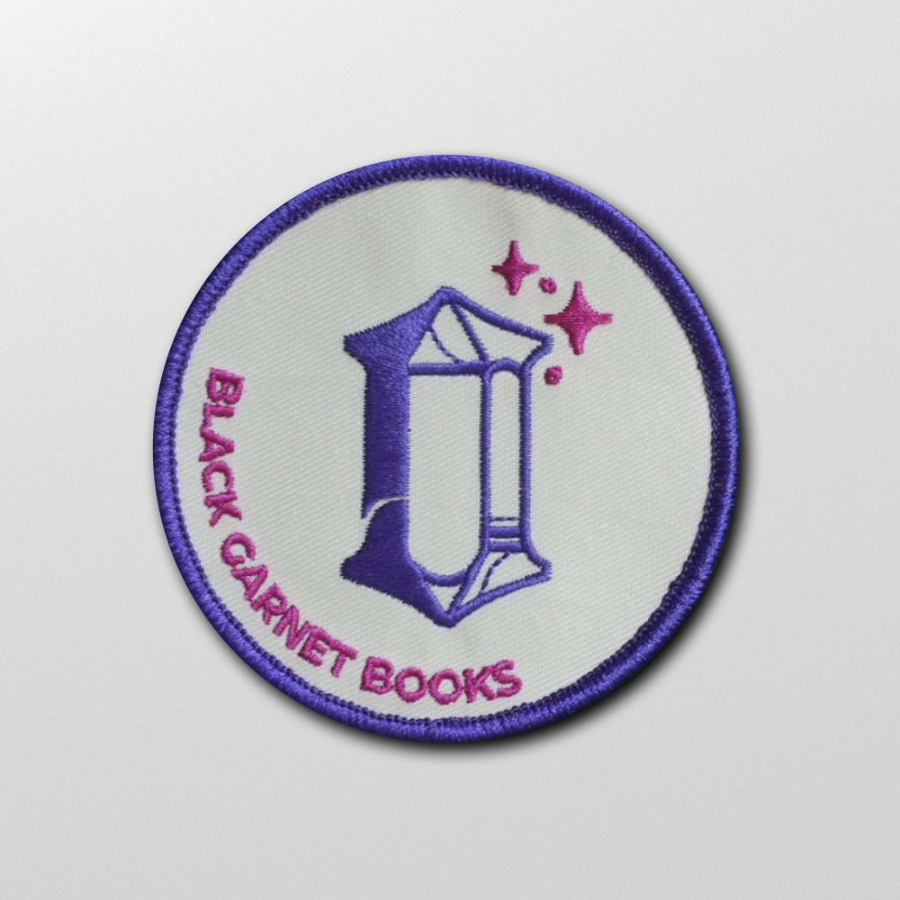 Black Garnet Books Circle Patch
