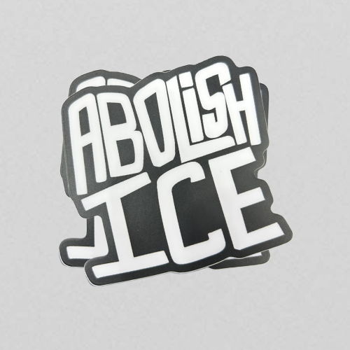 Abolish ICE Black Sticker