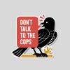 A Little Bird Told Me Red Sticker